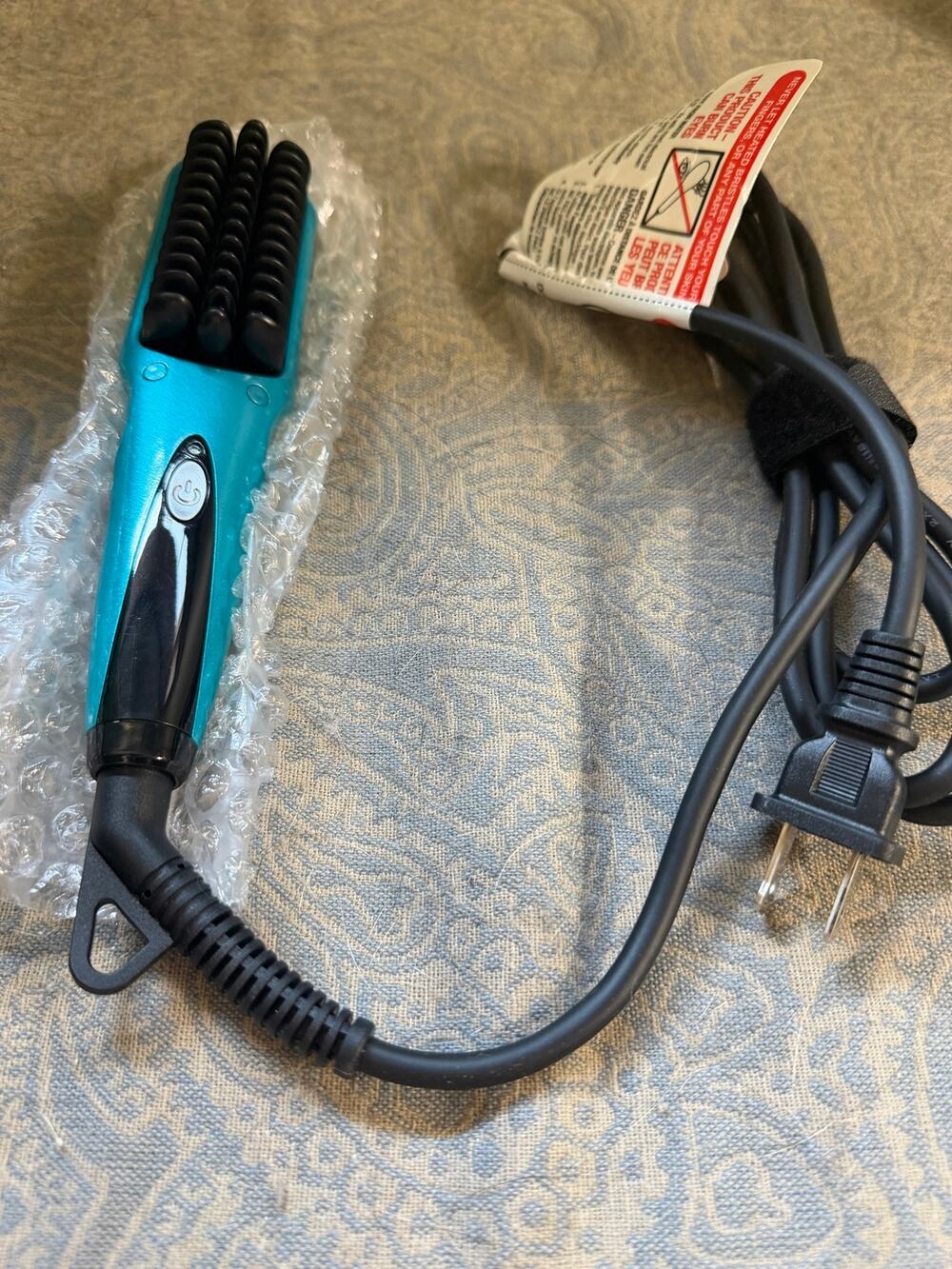 Head Kandy Ceramic Straightener Brush Teal